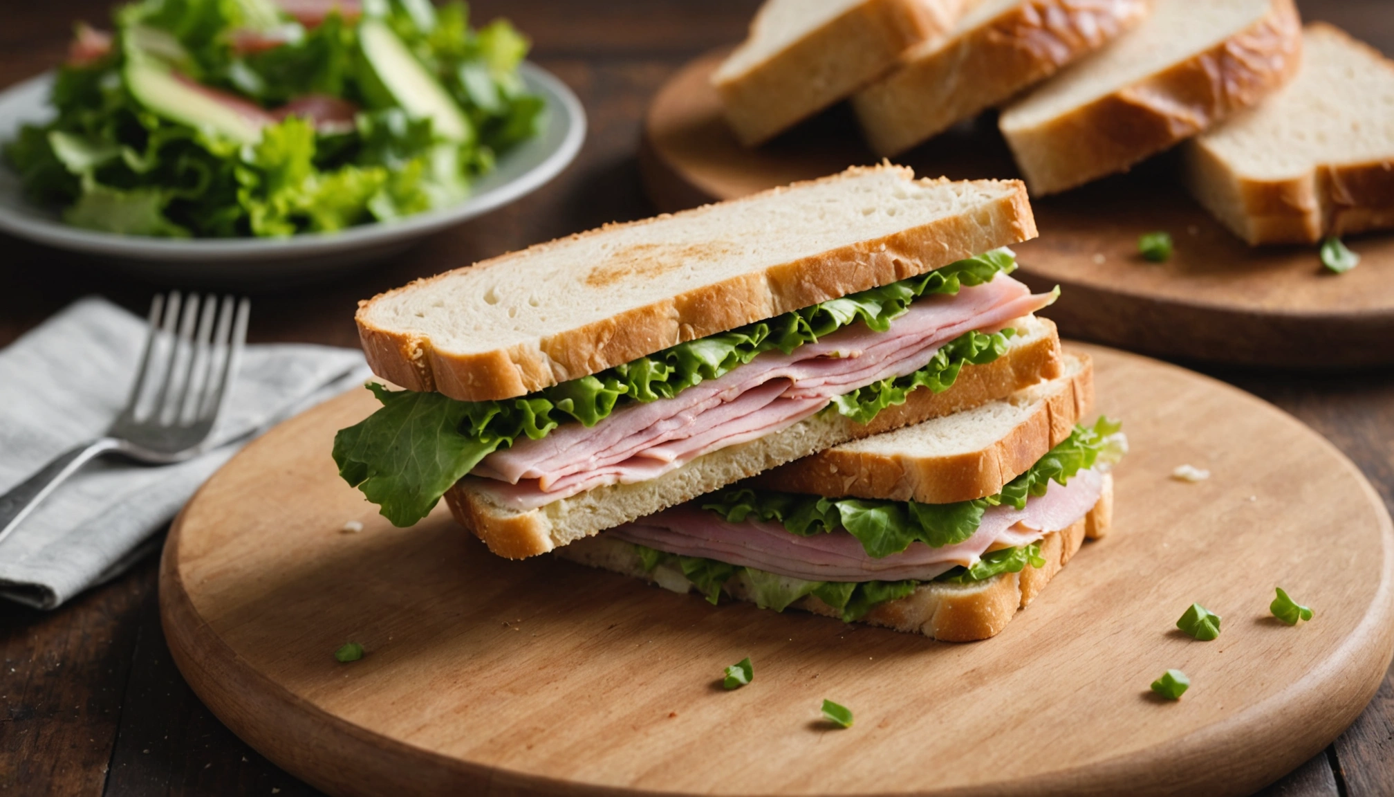 sandwich pain de mie jambon